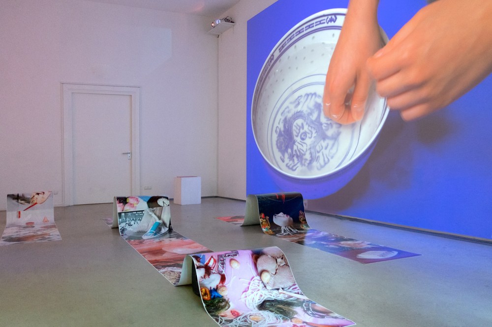 Hien Hoang. Asia Bistro - Made in Rice. Installation view at Frappant Gallery Hamburg, 2021.