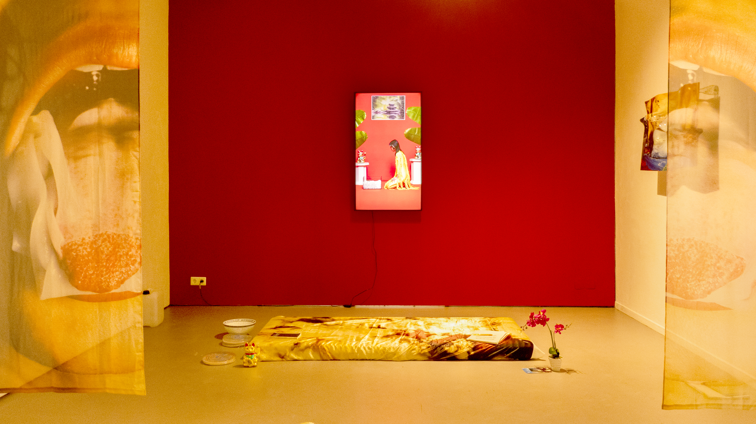 Installation view at the exhibition "She sang a song while I was dreaming", at Museum for Photography Braunschweig, Germany, 2023.
