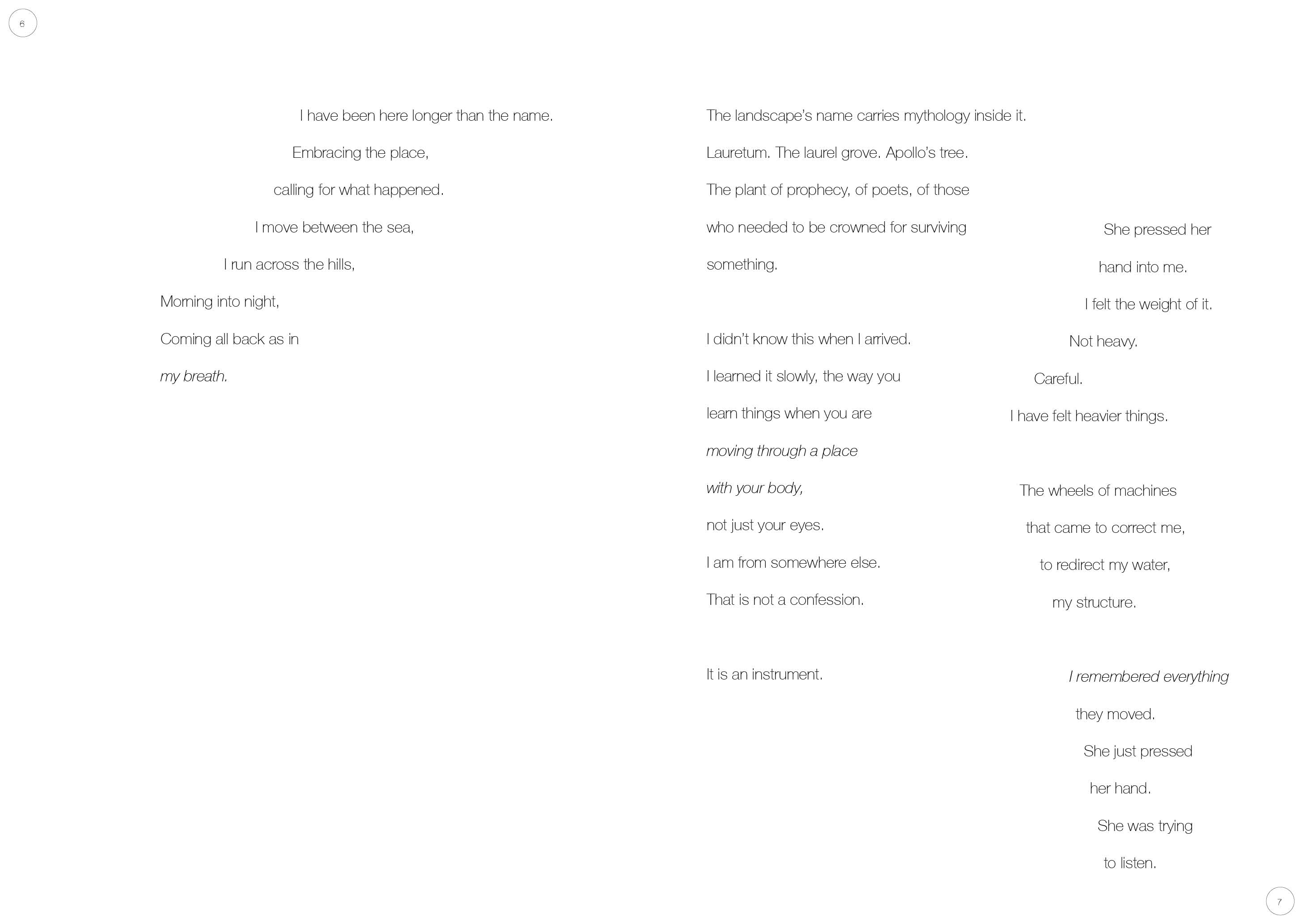 Field of Memory. Booklet. Featuring poems, notes, interviews, and photos from the research. Hien Hoang. 2026.